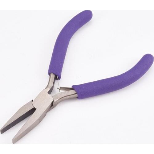 Jewelry Pliers Tools for Jewelry Making Flat Nose Pliers Polishing Jewelry Making Tools 12x7.3x0.9cm