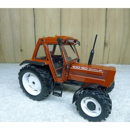 Diecast 1:32 Scale REP 197 New Holland 100-90 Fiat Tractor Model Agricultural Vehicle Static Display Adult Collection Mini Toys