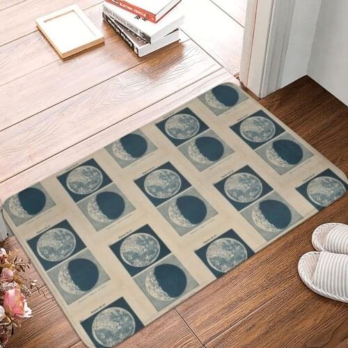 Full And Crescent Moon Doormat Carpet Mat Rug Polyester Anti-slip Floor Decor Bath Bathroom Kitchen Bedroom 40*60