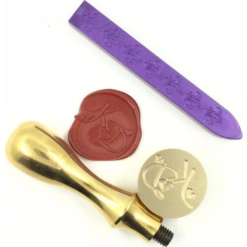 Customize Wax Stamp with Your Logo,Brass Handle Stamp Wax DIY Ancient Seal Retro Stamp,Personalized Stamp Wax Seal custom design