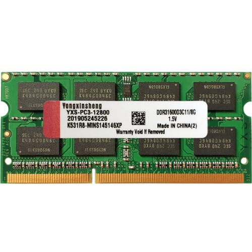 Yongxinsheng DDR3 RAM 2GB 4GB 8GB 1600MHZ notebook computer PC3 12800U universal memory