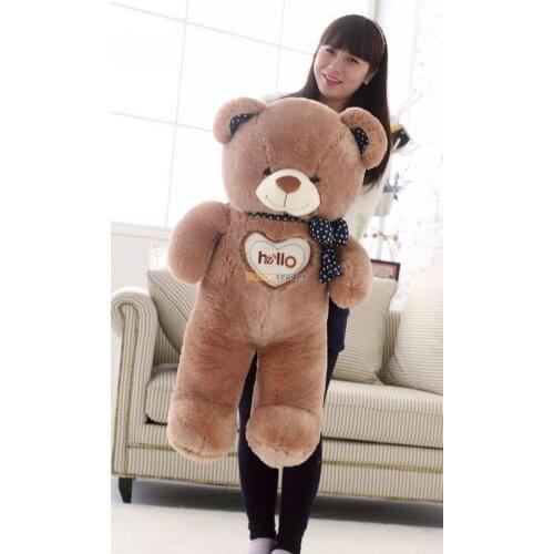 Fancytrader 2014 New Arrival Bear Toy 43'' / 110 cm Giant Hugging Hearting Plush Stuffed Bear Free Shipping 2 Colors FT90097