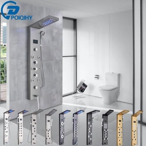 Poiqihy Black Shower Faucets