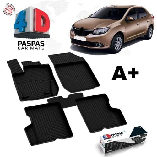 FOR RENAULT SYMBOL 3 BRAND CAR RUBBER MAT AND TRUNK POOL 5 PIECE SET 2013 2014 2015 2016 2017 2018 2019 2020 2021 MODEL