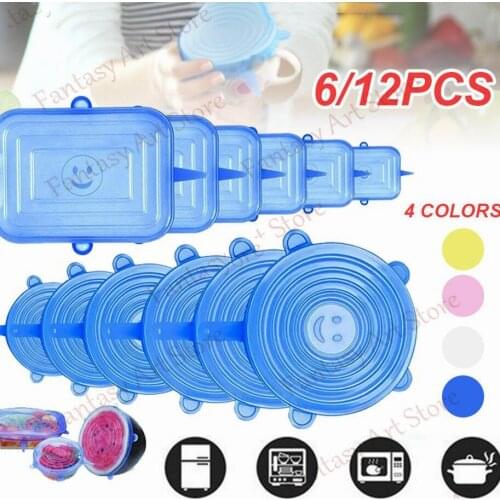 Square Silicone Food Preservation Lid Kitchen Silicone Food Lid Adjustable Stretch Bowl Lid Cookware Accessories