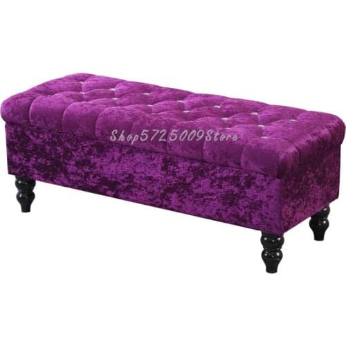 European-style bench sofa stool storage try to change shoes stool clothing store storage small long stool home bedroom bed end s
