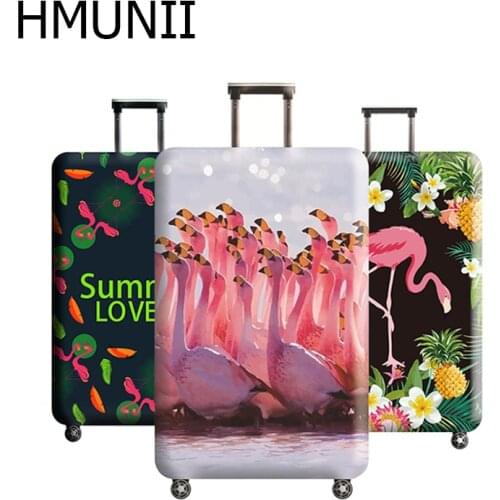 HMUNII New Flamingo Suitcase Protective Cover Multi-purpose Travel Accessories ,Travel Luggage Dust cover for 18 to 32inch