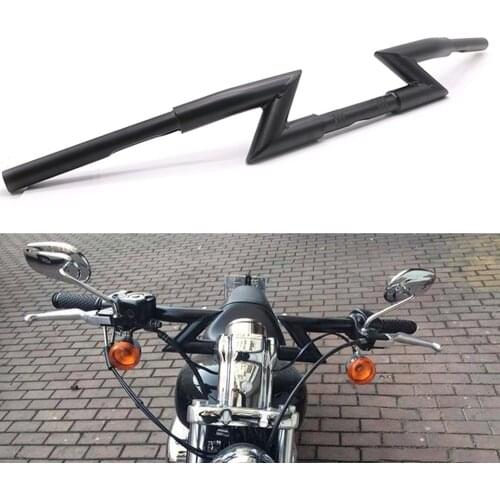 1'' Handlebar 25mm Motorcycle Chopper Bobber Handlebar Z Bar For Harley Springer Softail Dyna Glide XL Sportster 883 Street Bob