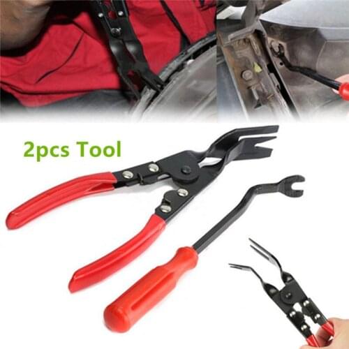 2Pcs/Set Auto Car Door Trim Clip Removal Pliers Dash Panel Moulding Tool Repair Tools