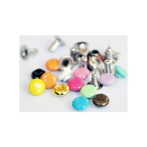 40set/lot doll accessories 3MM Doll diy handmade baby clothes mini rivets mushroom nail for doll diy sewing craft accessories