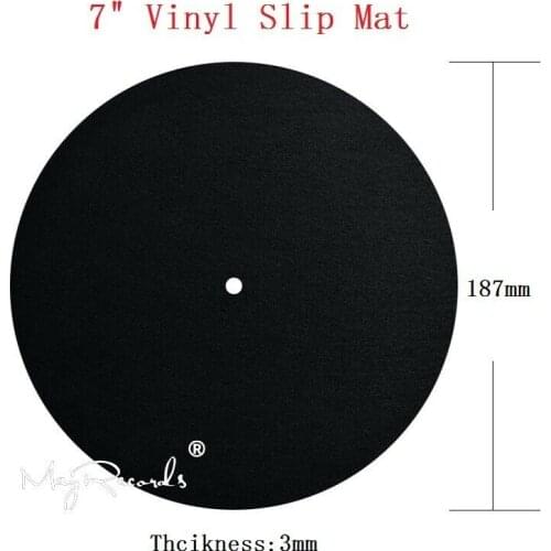 7inch Vinyl Mat Anti Static Felt Mat for Phonograph Turntable Vinyl Record