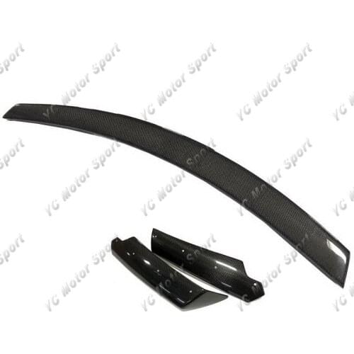 Car Accessories Carbon Fiber Trunk Wing 3pcs Fit For 2014-2019 Corvette C7 Z06-Stage3-Style Rear Spoiler Wing