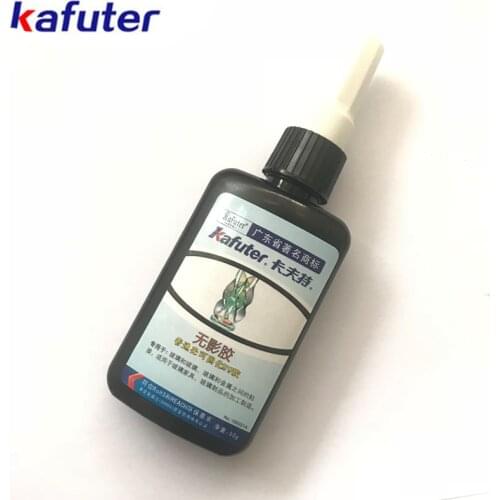 FREE SHIPPING New Metal Wood Plastic Superior Strength Kafuter Strong Bonding Visible UV Light Cure Adhesive Glue