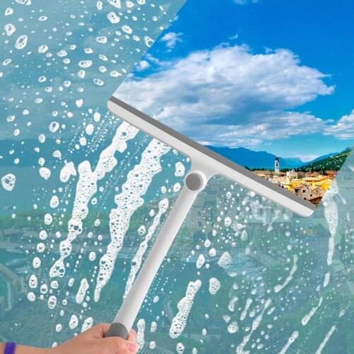 Household Window Car Glass Brush Scraper Cleaner Window Desk Wall Glass Wiper Cleaner Scraper Home Bathroom Cleaning Tool