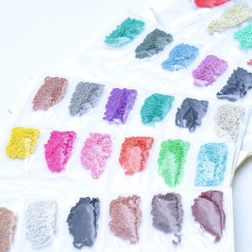 6Pcs/Bag Nail 6 Different Colors Chains Metal Charms Punk Pendant Nail Ornaments 3D 50cm DIY Chain Studs Line Pattern Manicure