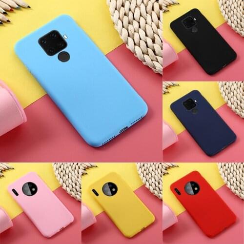 For Huawei Mate 30 Lite Case For Huawei Mate30 Case Phone Bumper Candy Color Soft TPU Phone Case For Huawei Mate 30 Lite Cover
