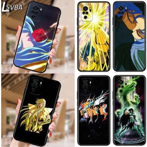 Falls Saint Seiya Shiryu Anime for Xiaomi Redmi Note 10 10S 9 9T 9S 9Pro Max 8T 8Pro 8 7 6 5 Pro 5A 4X 4 Soft Black Phone Case