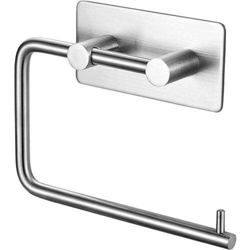 304 Stainless Steel Toilet Paper Holder Durable Wall Mounted Roll Paper Organizer Towel Rack Bathroom Tissue Holder