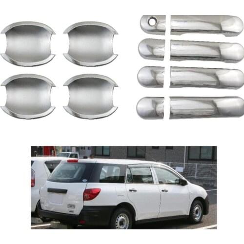 FOR Nissan 2006 AD Van Y12 Chrome Door Handle Cup Bowl Cover Trim Sticker Accessories Stickers Car Styling