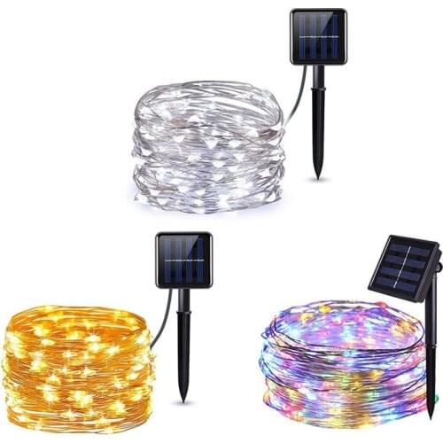Solar led Fairy light String 5/10/20 meters Waterproof For Garden decoration Outdoor DIY Christmas light Easy to install 5z