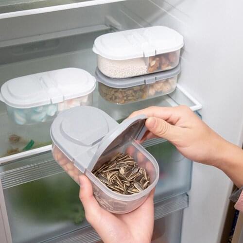 Lightweight Excellent Airtight Visible Food Storage Container PP Food Container 2 Compartments for Kitchen