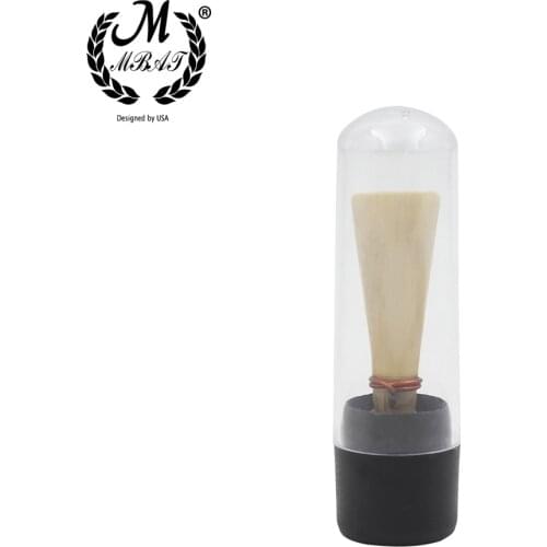 M MBAT Bassoon Natural Reed Medium Strength Wood Color Red Thread Reeds Black Bassoon Reed Case Woodwind Instruments Accessories