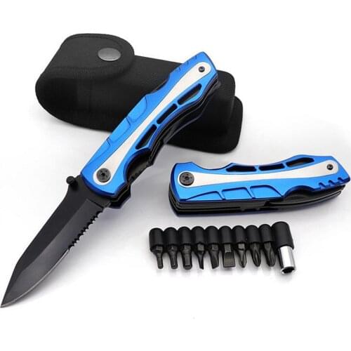 Multi-function Folding Knife Outdoor Camping Wrench Can Opener Pliers Screwdriver Set Stainless Steel EDC Emergency Hand Tools