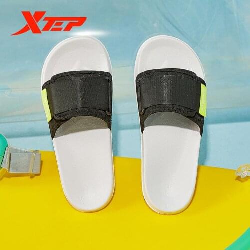 Xtep Mens Shoes 2020 Summer New Home Non-slip Sandals And Slippers Tide Wear-resistant Thick-soled Slippers 880219355013