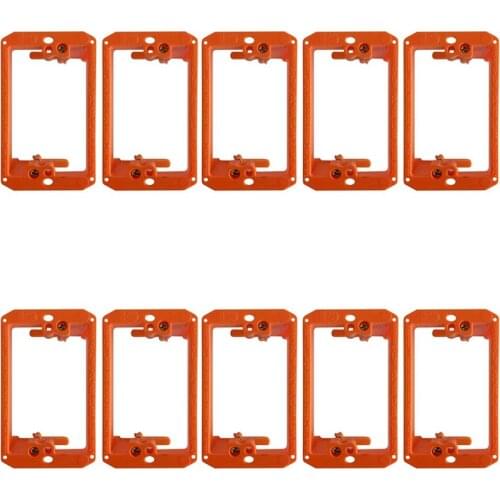 Low Voltage Mounting Bracket 1 Gang Multipurpose Drywall Mounting Wall Plate Bracket - (Single Gang, 10 Pack)