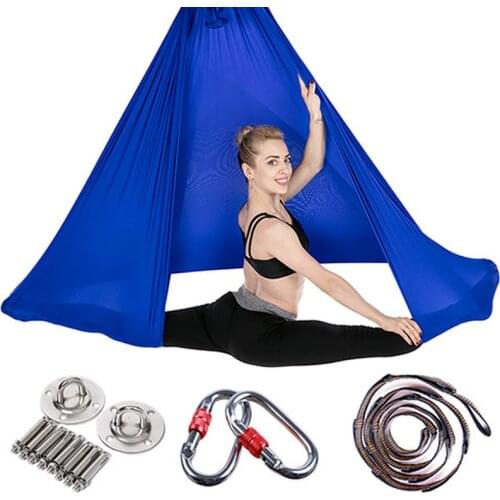 Wholesale reverse gravity stretch aerial yoga hammock home yoga studio yoga sling sling stretch satin
