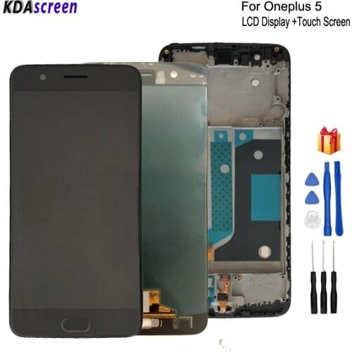Original For Oneplus 5 A5000 LCD Display Touch Screen Digitizer For Oneplus 5 Screen LCD Display Phone Parts Free Tools