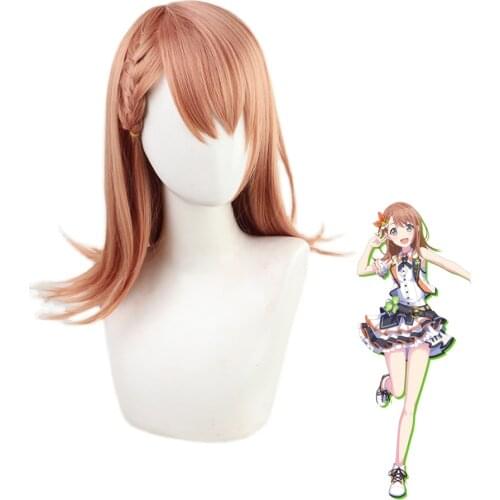 Hanasato Minori Cosplay Wig Game Project Sekai Colorful Stage! Feat. Long Braids Synthetic Hair Wigs