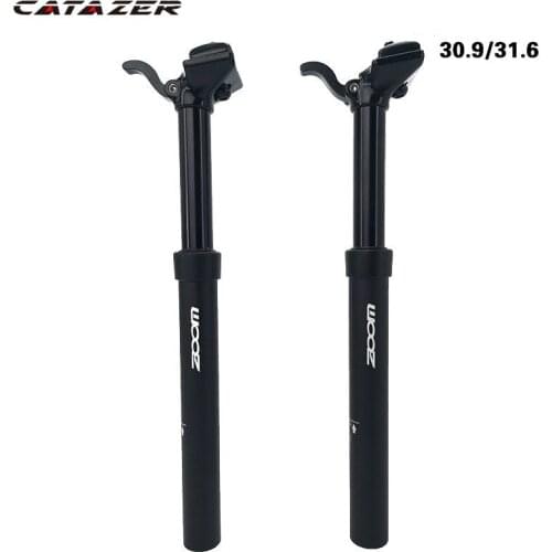 Bike Seatpost 27.2/28.6/30.4/30.9/31.6mm Adjustable Height Suspension MTB Bike Seat Post Remote Manual Control Hand Wired Cable