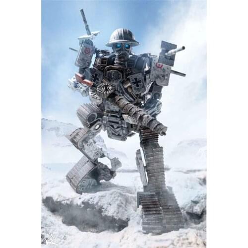 World War 2 Robot Soldiers Transform German Tanks TOYWORLD TW-FS01 Bulldog Winter Painting Boys Collect Toys