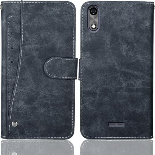 Luxury Wallet BQ 5518G Jeans Case 5.45" Vintage Flip Leather Cases Business Protective Cover With Front Card Slots Phone Book