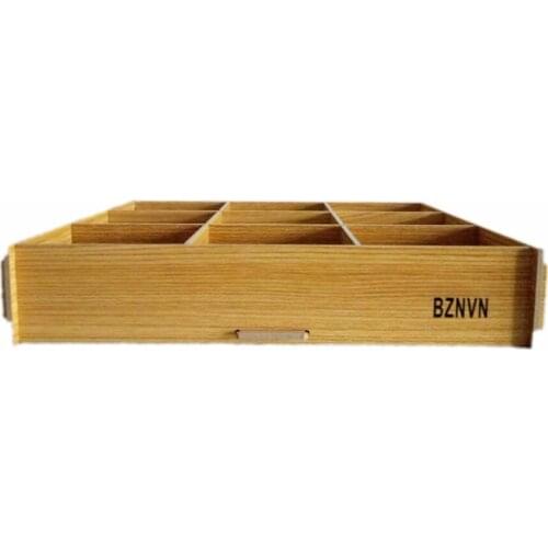 Cute Creative MDF Student Stationery Home Underwear Jewelry Cosmetic Makeup Office Desk Storage Organizer Box 4Colors