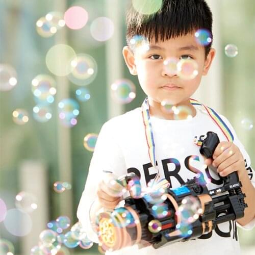 Outdoor Gatling Bubble Machine Gum Kid Bath Toys Wedding Supplies Electric Automatic Bubble Gun Bobble Blower Maker Toy