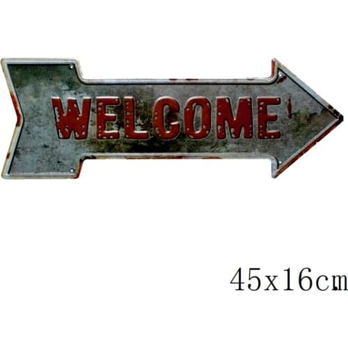 Vintage Irregular painting Retro Metal Signs Picture for House Coffee Bar Wall Art Decor Retro Iron Painting YX-94