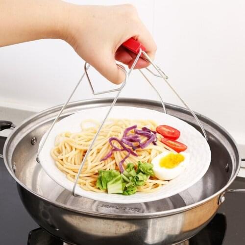 High quality Hot Bowl Holder Dish Clamp Pot Pan Gripper Clip Plastic Handle Hot Dish Plate Bowl Clip Retriever Tong Kitchen Tool
