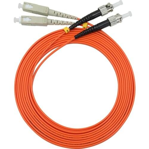 YOUYSI 10PCS 1000Mbps Multimode fiber jumper SC-ST fiber patch cord SC/UPC-ST/UPC MM Duplex OM2 1m 2m 3m 5m 10m