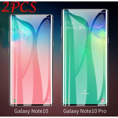 2PCS 3D Curved Tempered Glass For Samsung Galaxy Note 10 5G Full Screen Cover Screen Protector Film For Samsung Note 10 Pro 5G