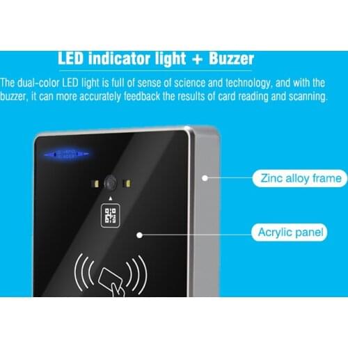 2D barcode IC Wiegand26/34+RS232+USB+RS485 Access Card Reader QR Reader HM30-IC