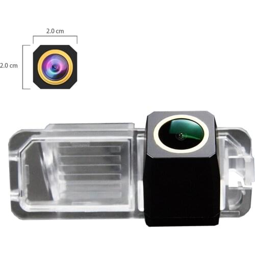 Misayaee Golden HD Car Rear View Reverse Camera Plate Light for Phaeton Passat B7 Skoda Superb Golf 6 EOS Lupo Polo Seat Leon