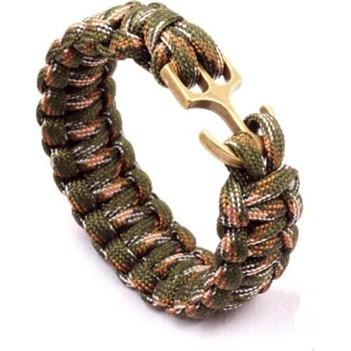 YZ Bracelets Parachute Cord Paracord Camping Hiking Emergency Tactical Survival Braided Pulseras Rescue Umbrella Rope Outdoor