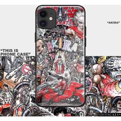 Akira film poster collage Tempered Glass Soft Silicone Phone Case For iPhone SE 6s 7 8 Plus X XR XS 11 Pro Max Cover Shell