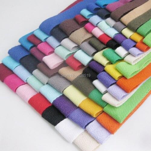 FZNNSK 3/8"&3/5"&4/5" Multicolors Decorative Cotton Ribbon Webbing Tape 10 Meter DIY Sewing Accessories