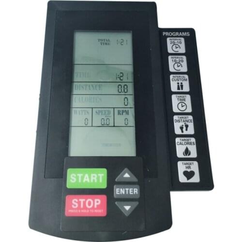 Fan car electronic counter wind resistance magnetic control bicycle counter exercise bike display elliptical machine head