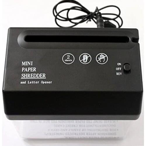 H05B USB Electric Dual-Use Mini Paper Shredder for Bill Invoice Letter Document Use