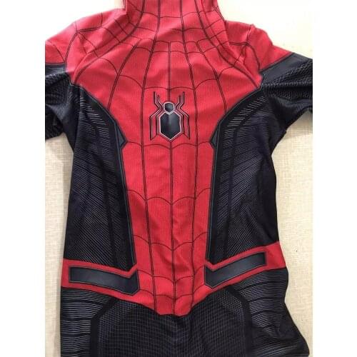 Far From Home Peter Parker Suit Adults Kids Superhero Cosplay Costume Halloween Full Bodysuit Zentai Second Skin Suit