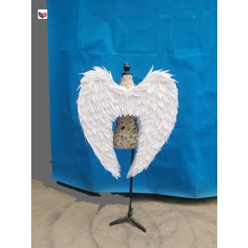Creative Shoot Accessories Adult Big Props White Natural Feather Angel Wings Studio Novel Decorations 100*80CM